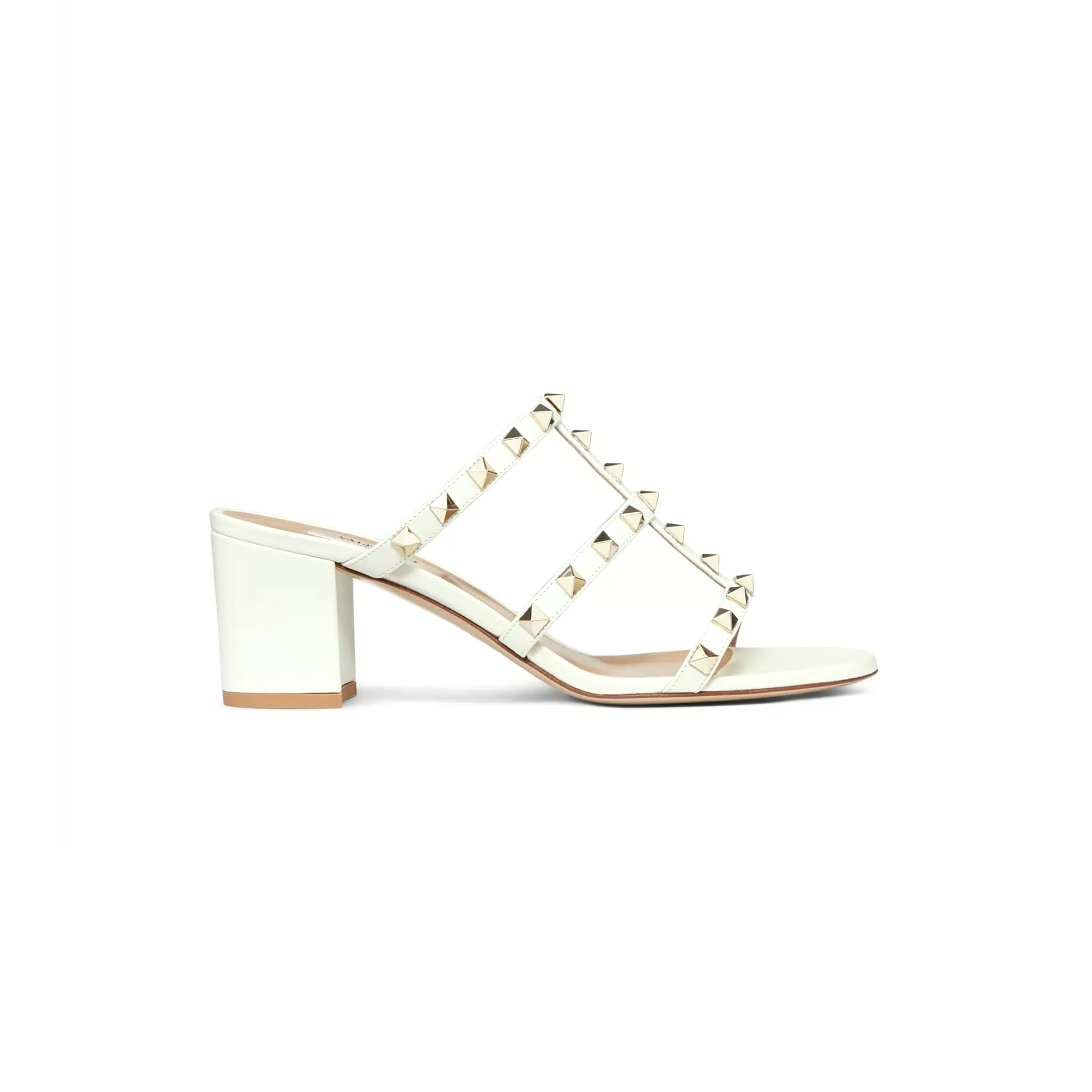 VALENTINO ROCKSTUD CALFSKIN LEATHER SLIDE SANDAL 60 MM 5W2S0C47VOD_I16 VALENTINO ROCKSTUD CALFSKIN LEATHER SLIDE SANDAL 60 MM 5W2S0C47VOD_I16